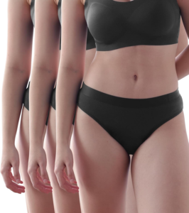 clear illustration of how incontinence underwear are similar to normal ones