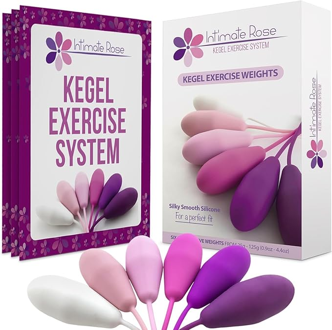 Intimate rose kegel trainer set for women dealing with pelvic health issues